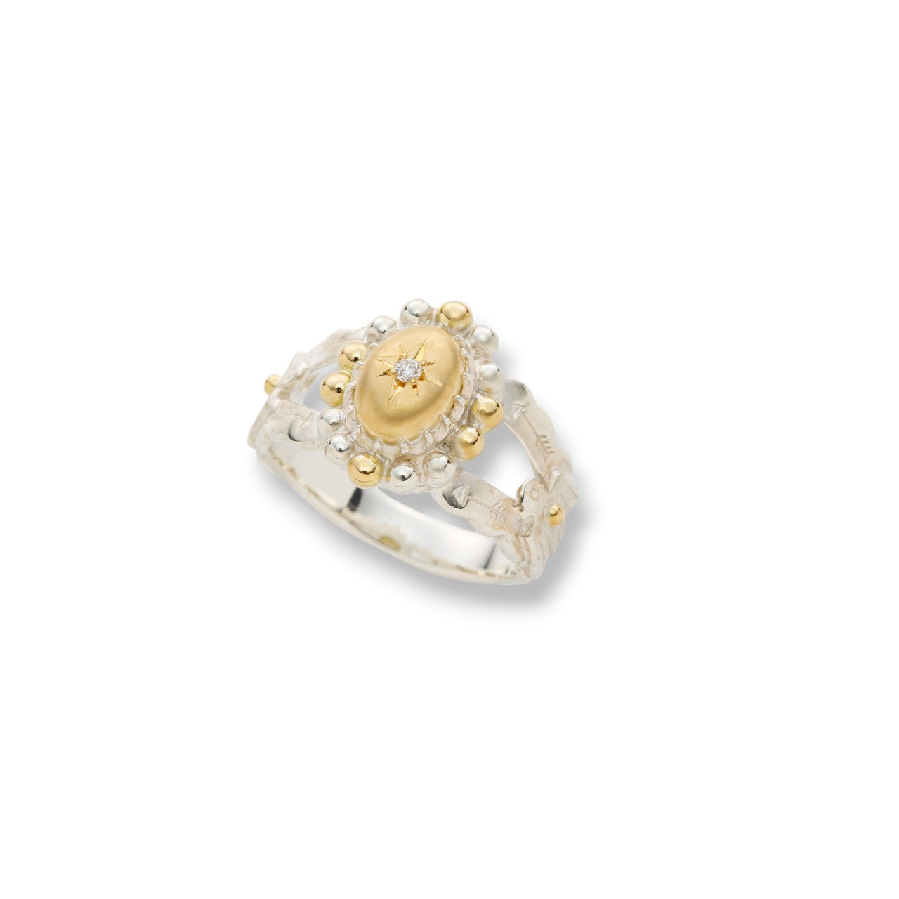DAVAN シルバーRing. K18 YG加工 箱、保証書ポーチ付き DAVAN シルバーRing. K18 YG加工 箱、保証書ポーチ付き - メルカリ